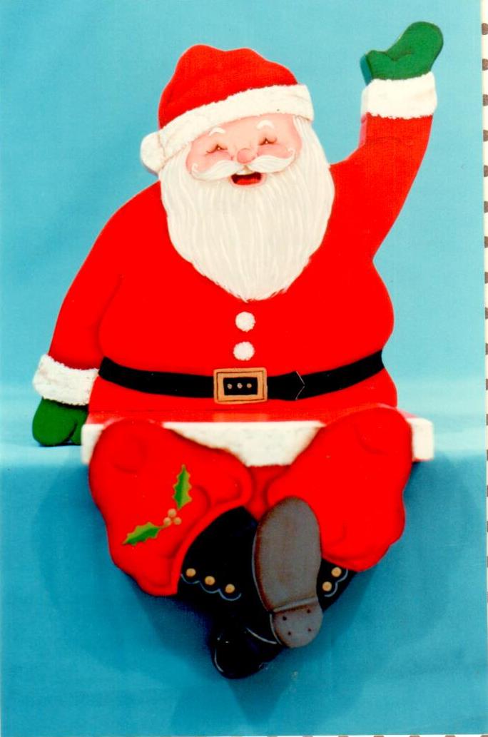 Grampy Claus Porch Rail Sitter - Ardi