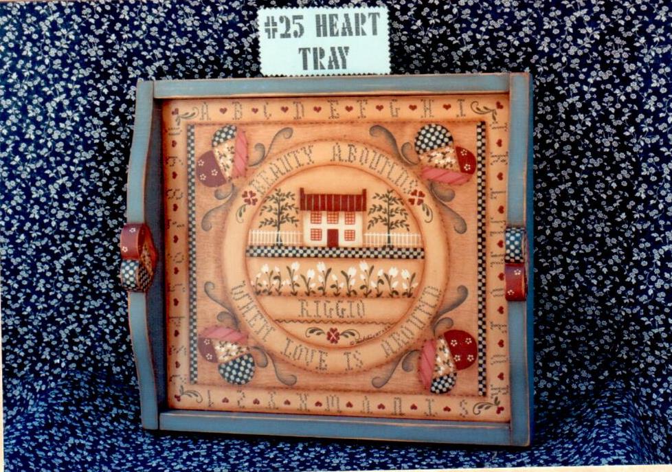 Sampler Series #25 Heart Tray - Micheline Riggio