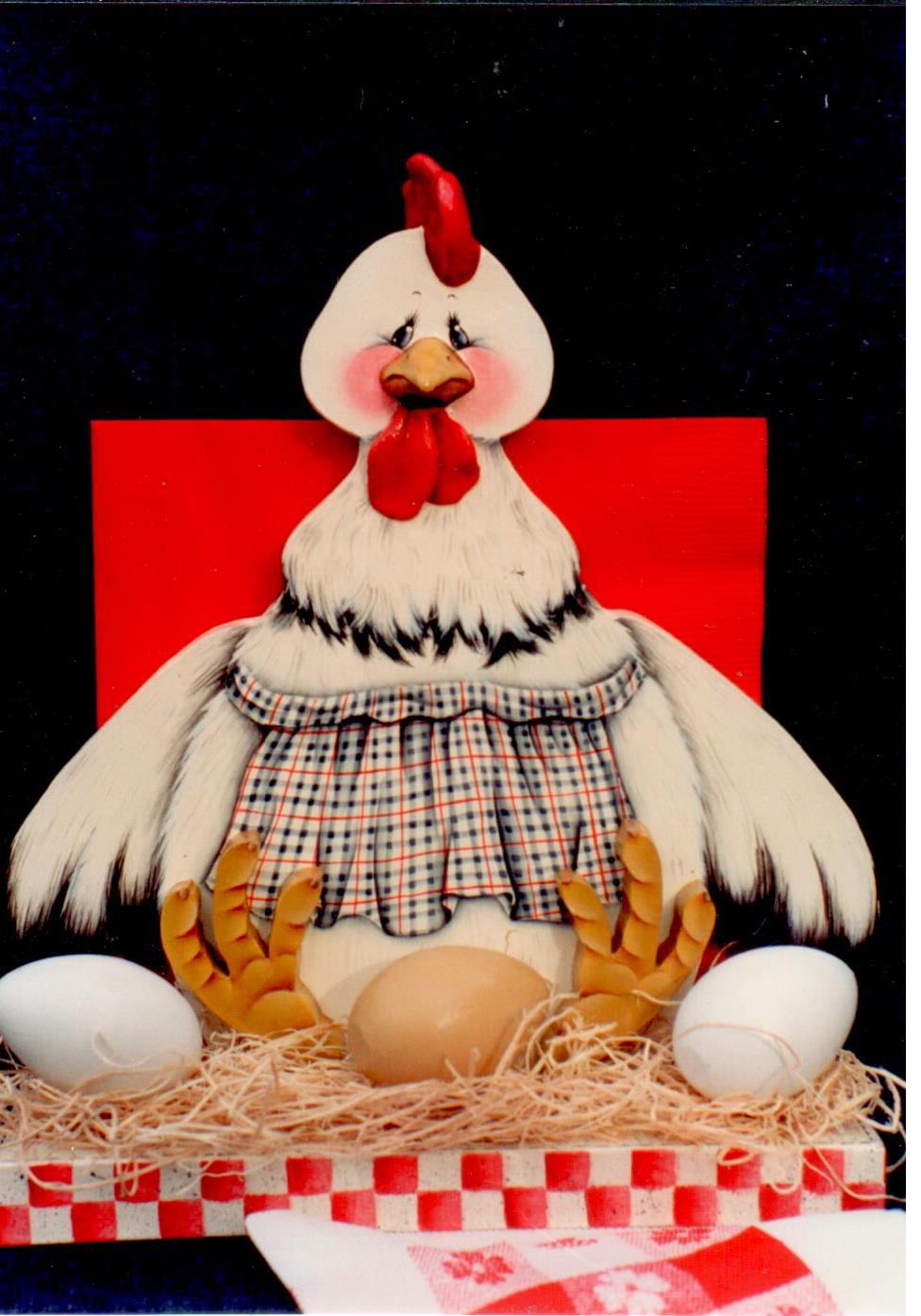 Hen Napkin Holder - Debbie Mitchell