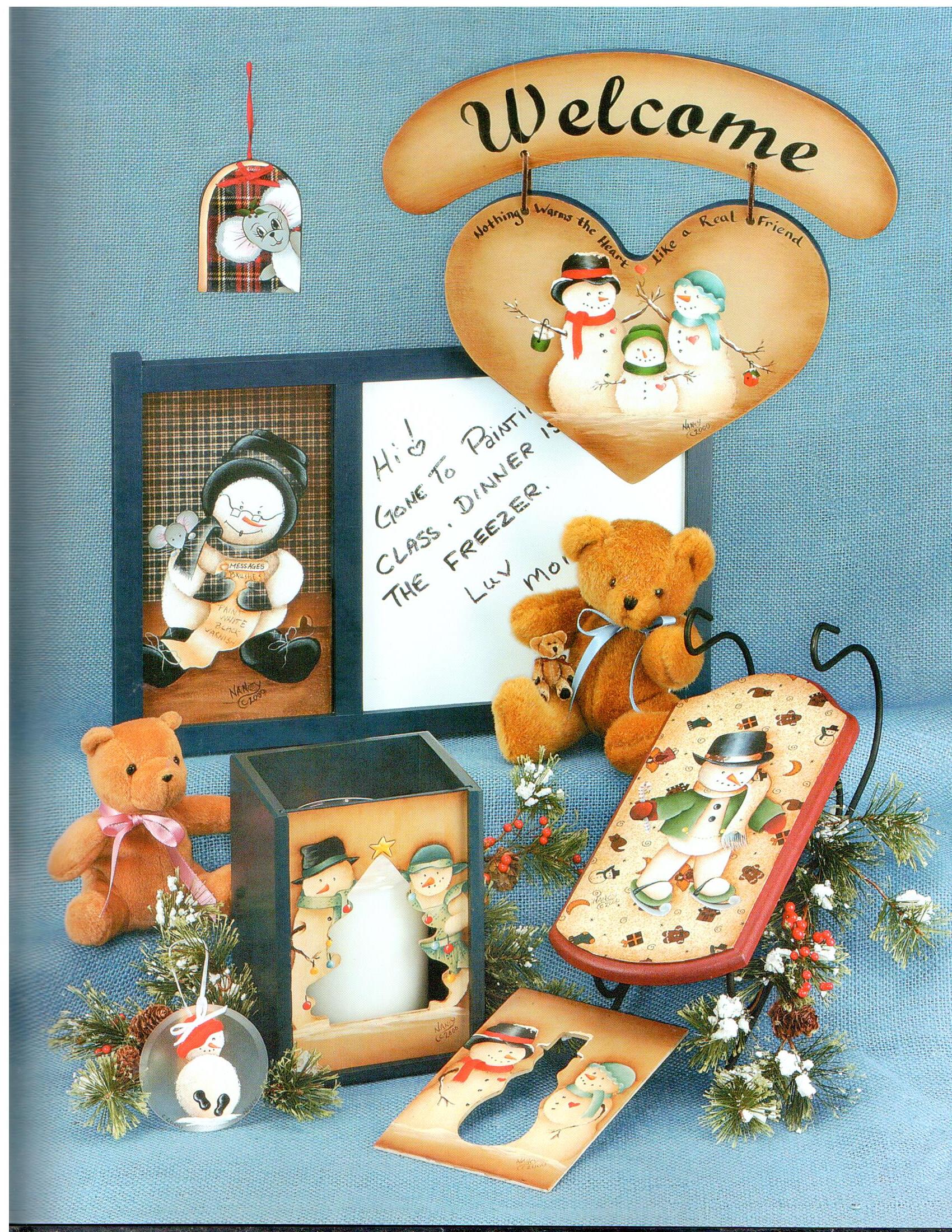 Heritage Snowmen and Friends Too - Nancy Wekarchuk-Shute