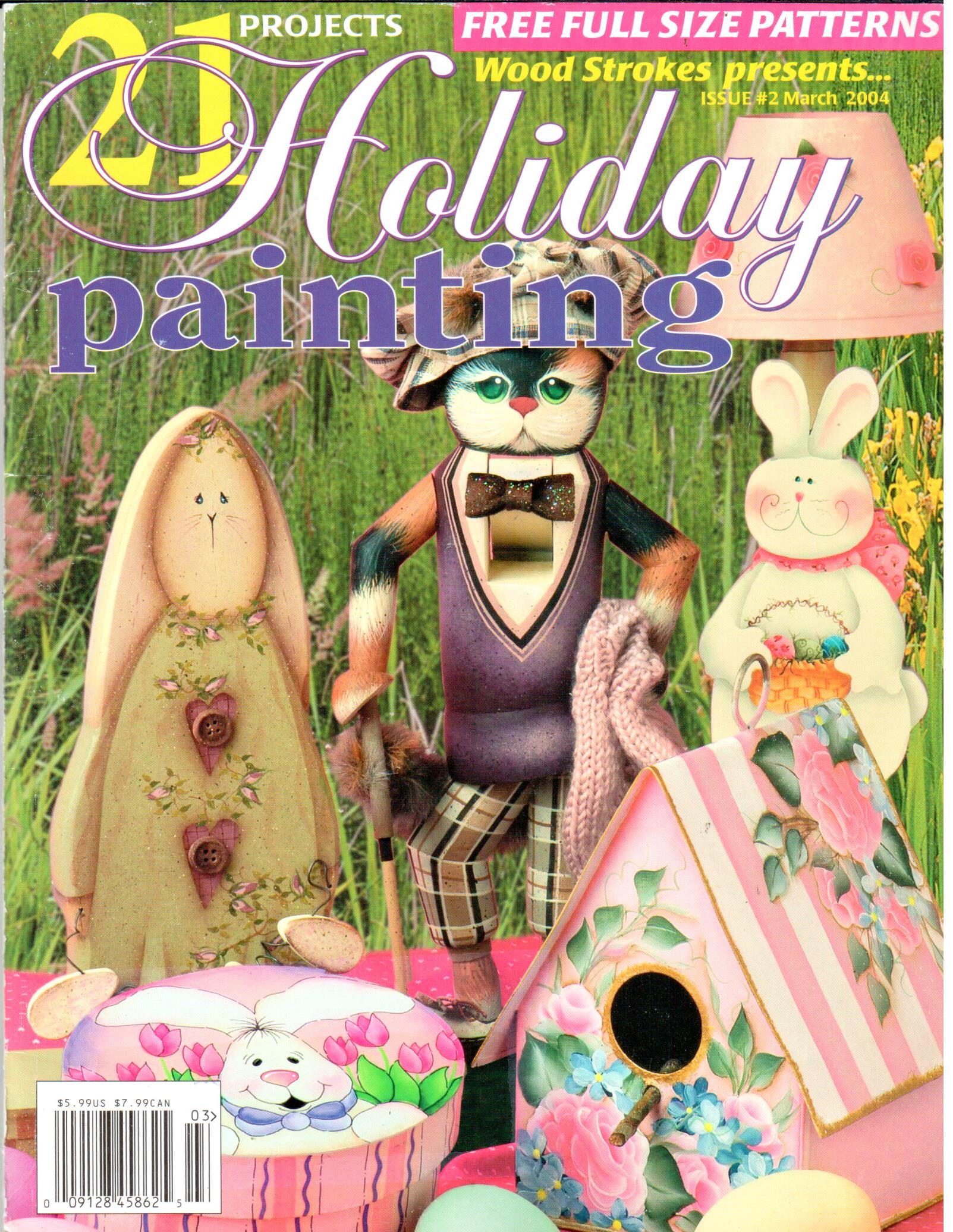 Wood Strokes presents 21 Holiday Painting Projects - March 2004 Issue #2