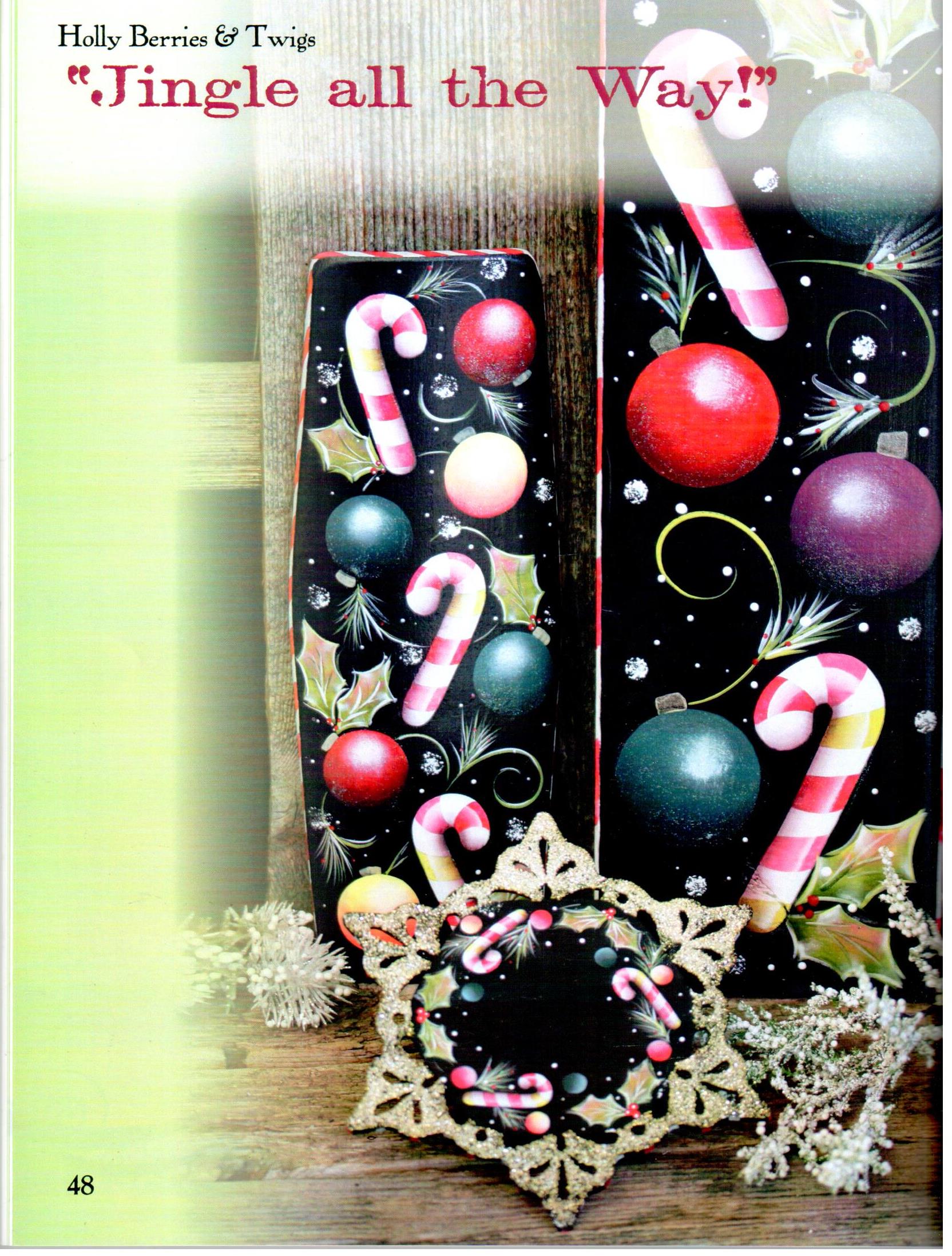 Holly Berries & Twigs Country Market - Kim Christmas