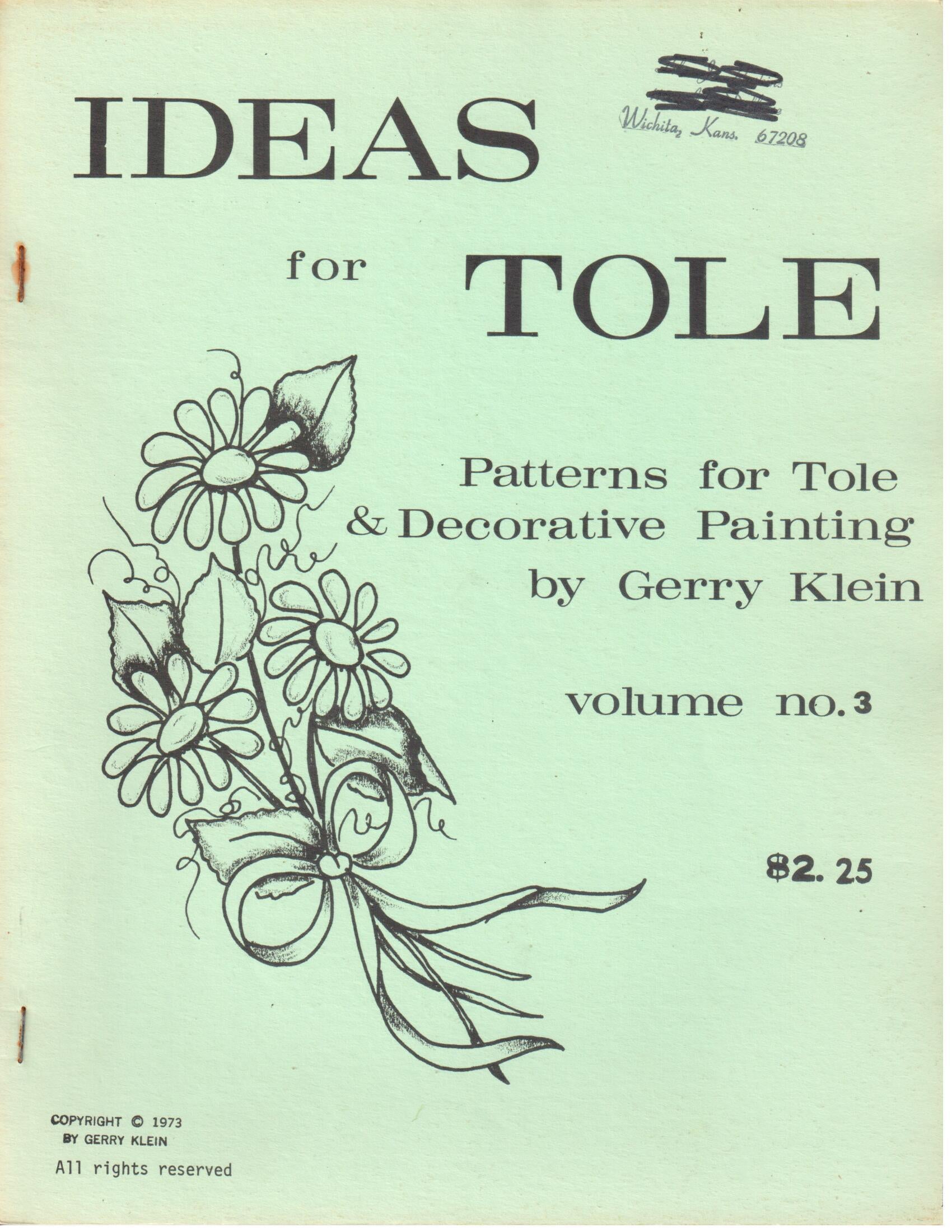 CLEARANCE: Ideas for Tole Volume No. 3 - Gerry Klein