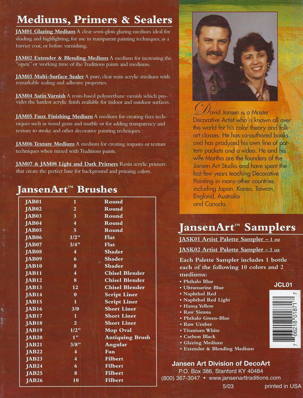 Artist's Technical Guide - Jansen Art Traditions