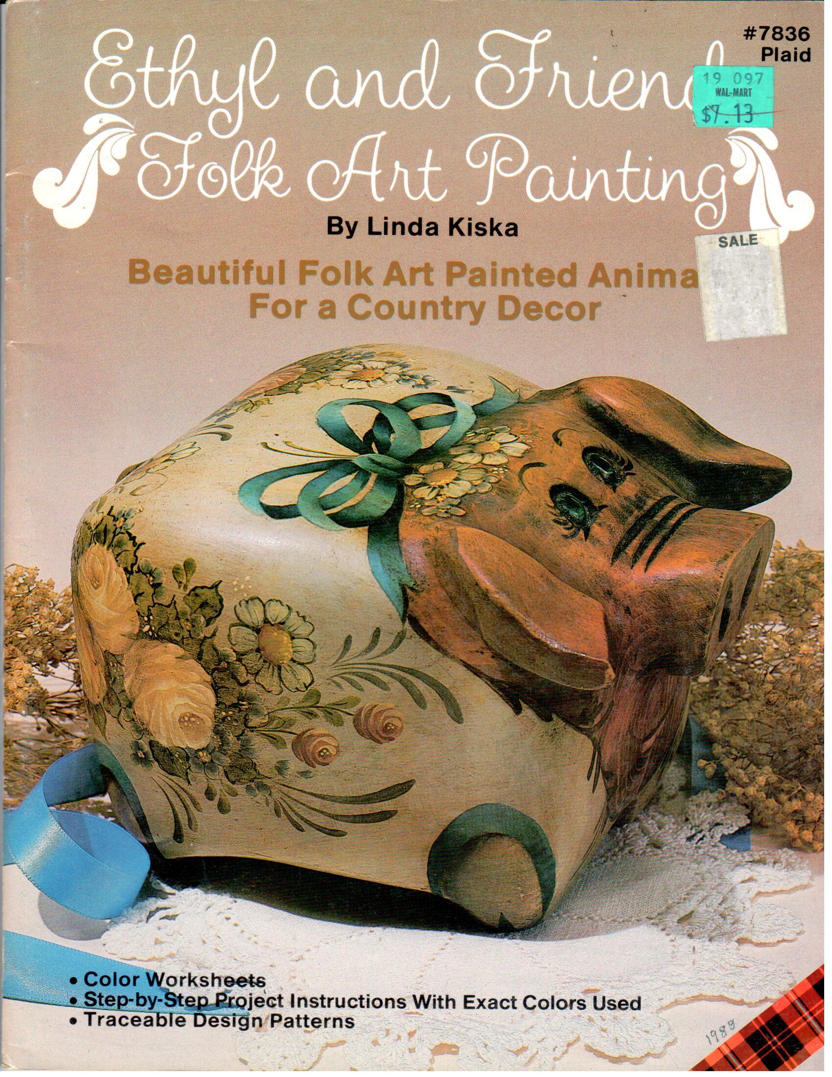 CLEARANCE: Ethyl and Friends Folk Art Painting - Linda Kiska