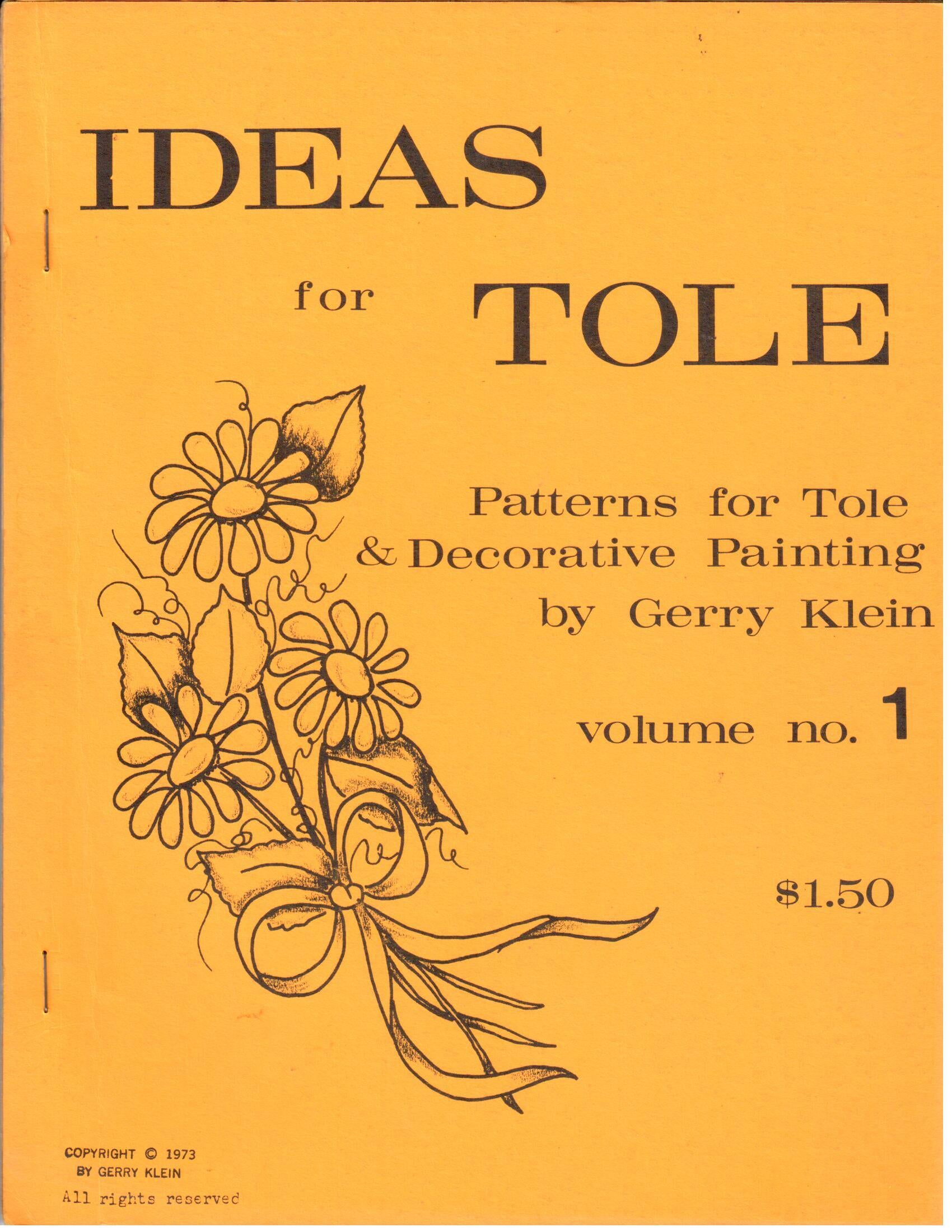 CLEARANCE: Ideas for Tole Volume No. 1 - Gerry Klein