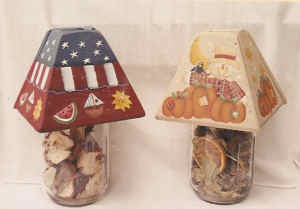 Summer and Fall Chunky Lamps