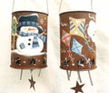 Winter and Spring Rusted Tin Chimes - Laurie Speltz
