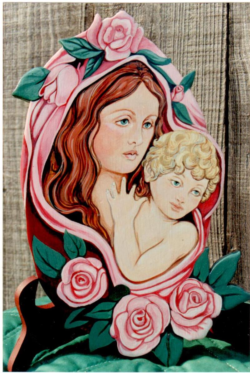 Madonna and Child with Roses - Janette Bullman