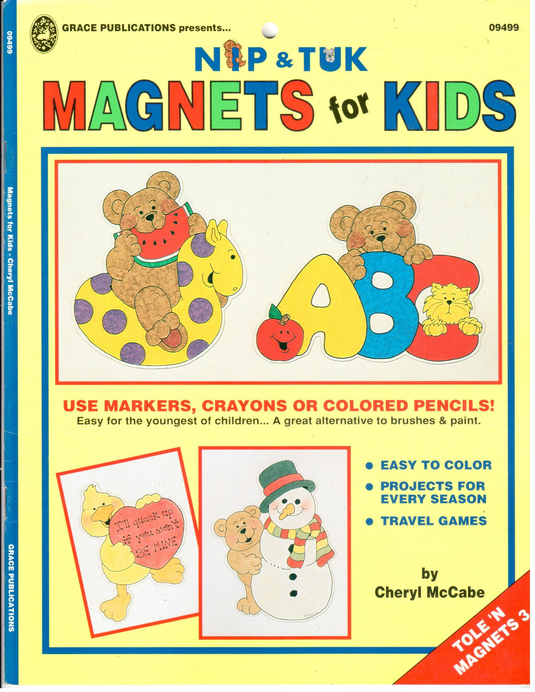 CLEARANCE: Nip & Tuck Magnets for Kids - Cheryl McCabe
