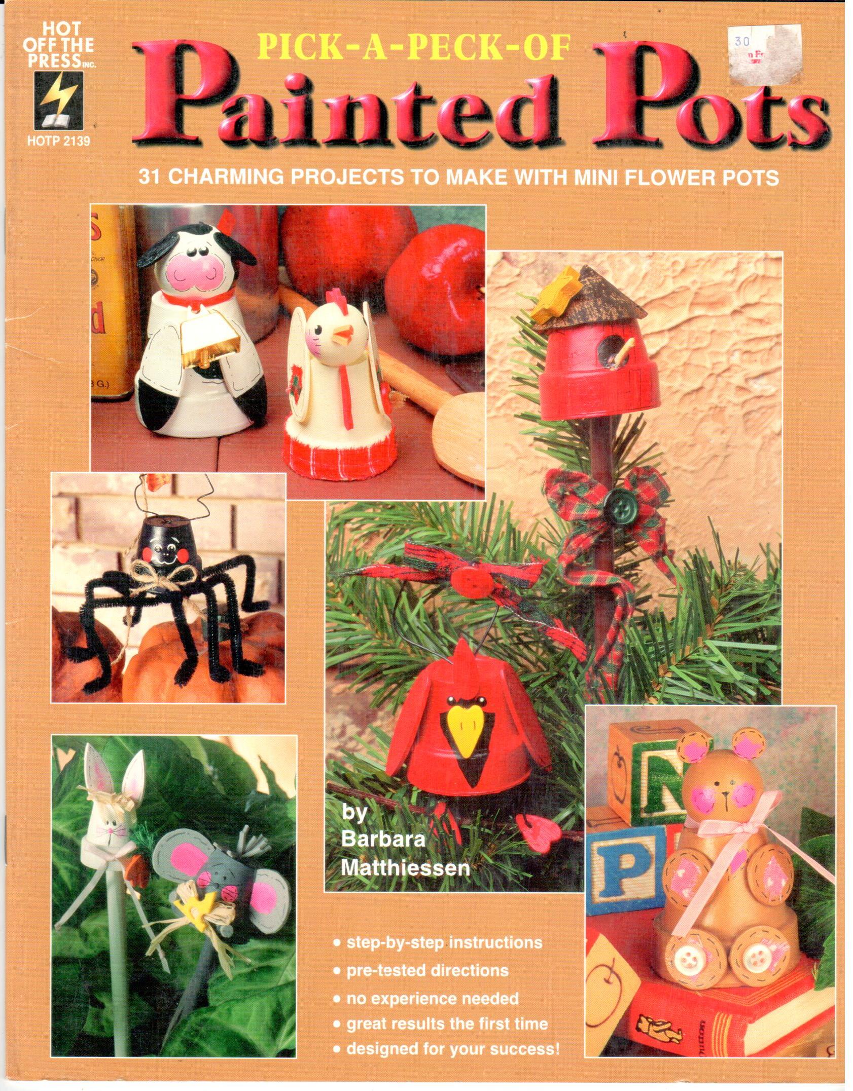 CLEARANCE: Pick-A-Peck of Painted Pots - Barbara - Matthiessen