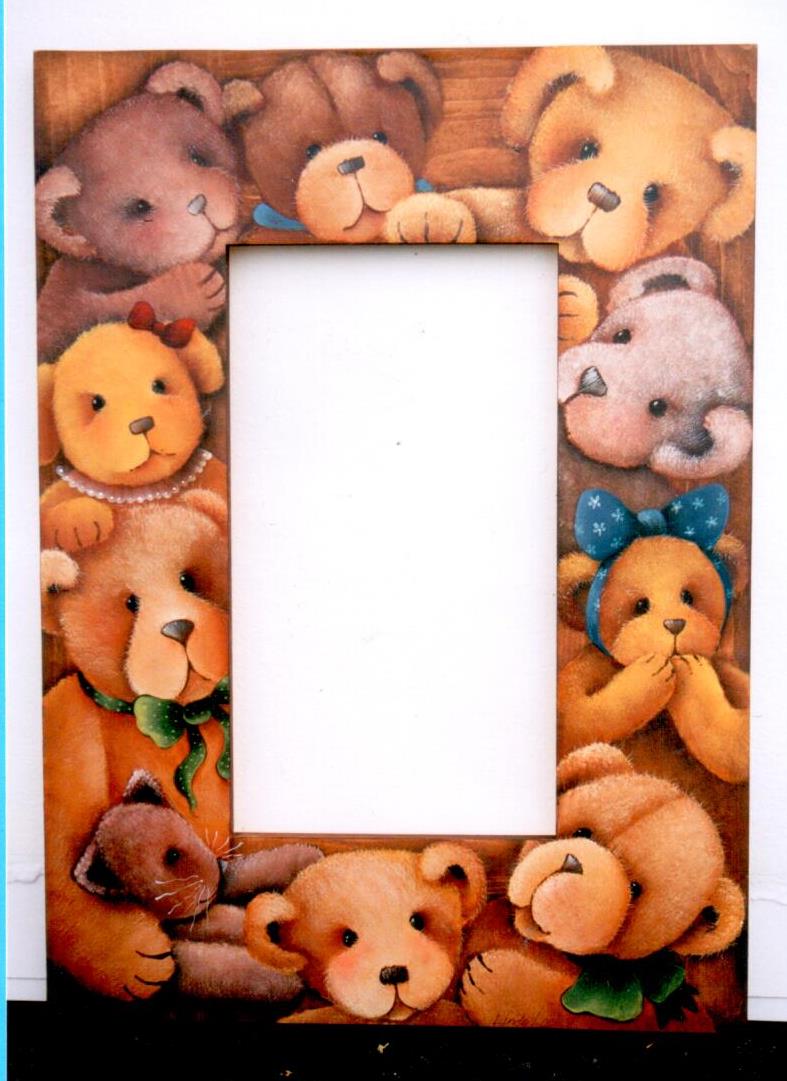 Mirror Full of Teddies - Linda Lock