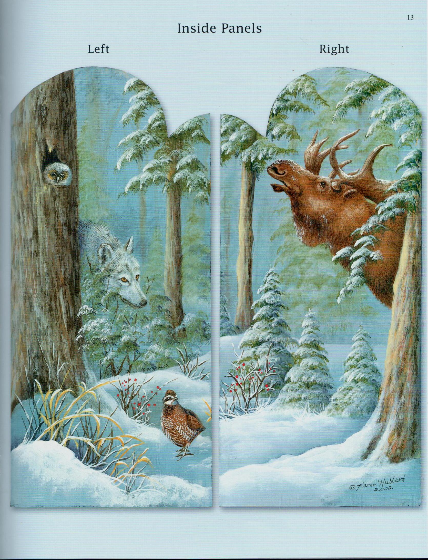 Nature's Wonders Woodland Santa and Friends - Karen Hubbard - OOP