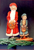 Old Fashioned Santa with Fruit Basket - Janette Bullman