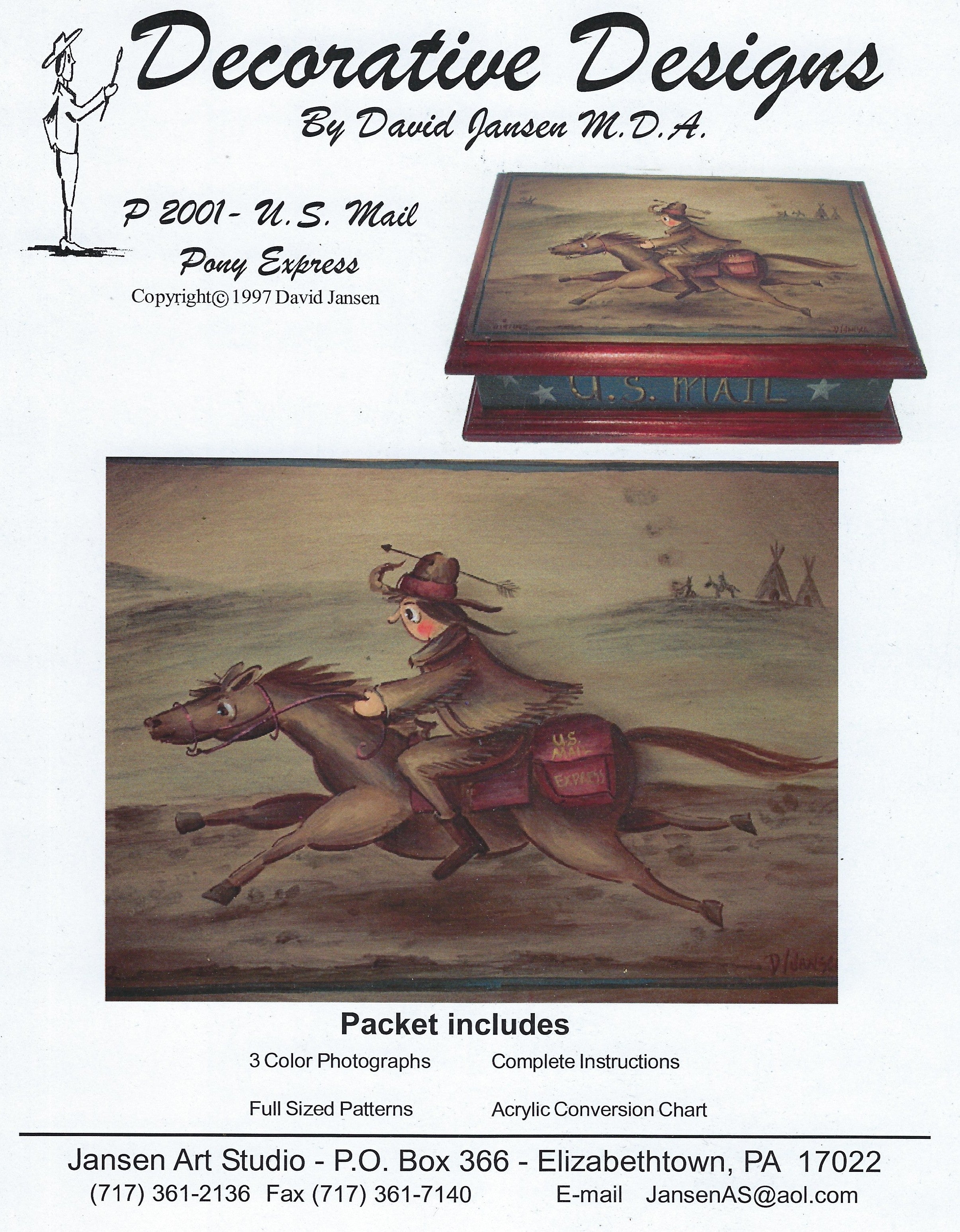 U.S. Mail Pony Express (P2001) - David Jansen