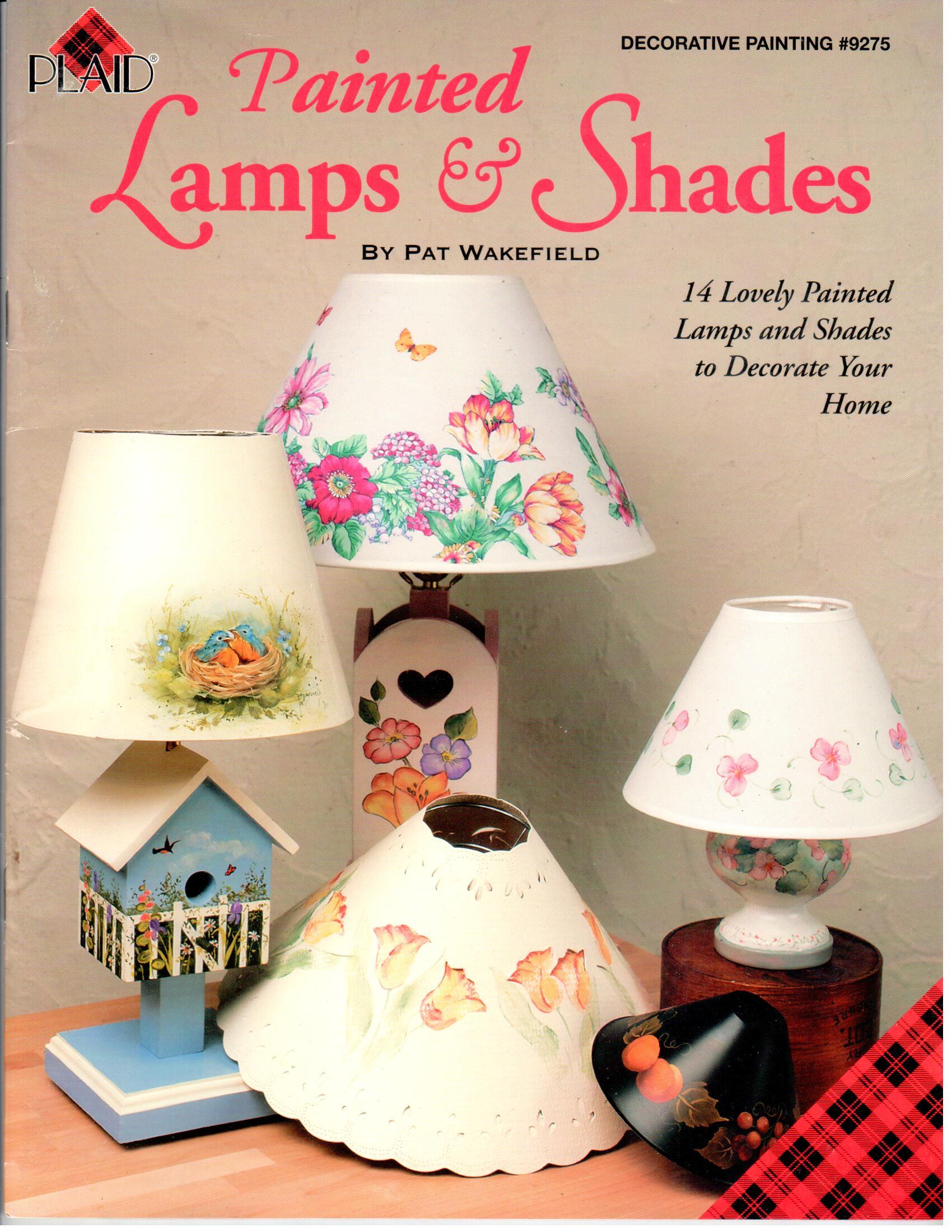 CLEARANCE: Painted Lamps & Shades - Pat Wakefield