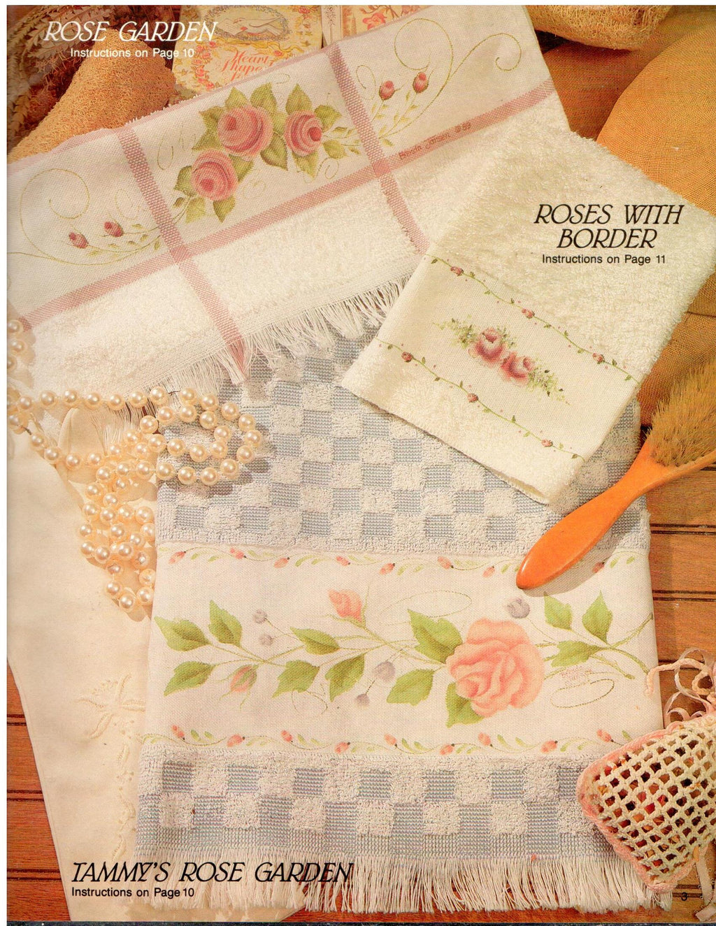 Painted & Pretty Hand Towels - Brenda Jansen - OOP