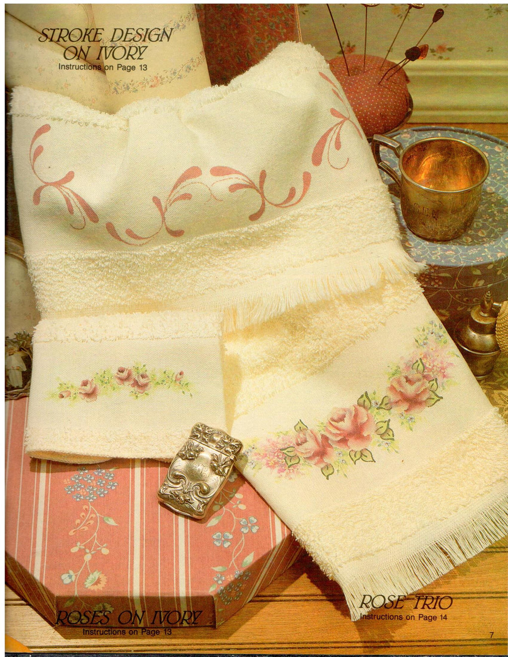 Painted & Pretty Hand Towels - Brenda Jansen - OOP