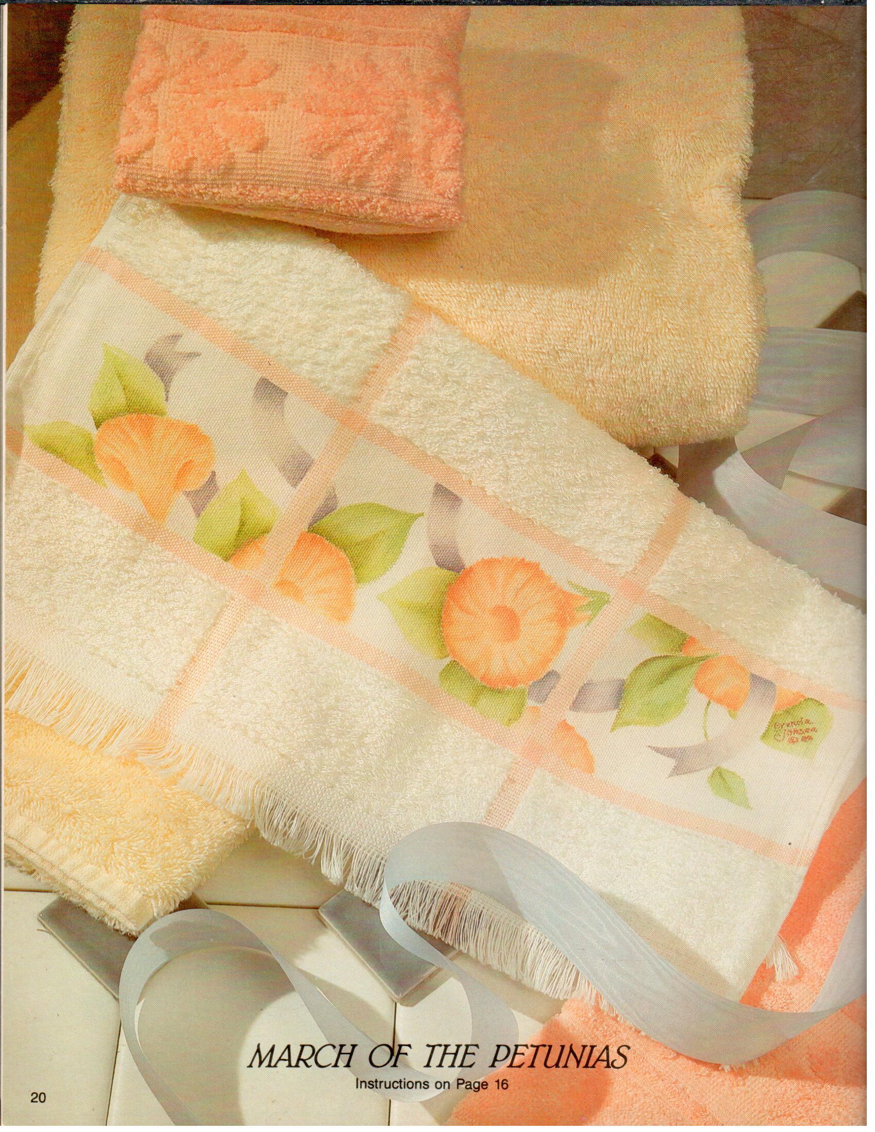 Painted & Pretty Hand Towels - Brenda Jansen - OOP