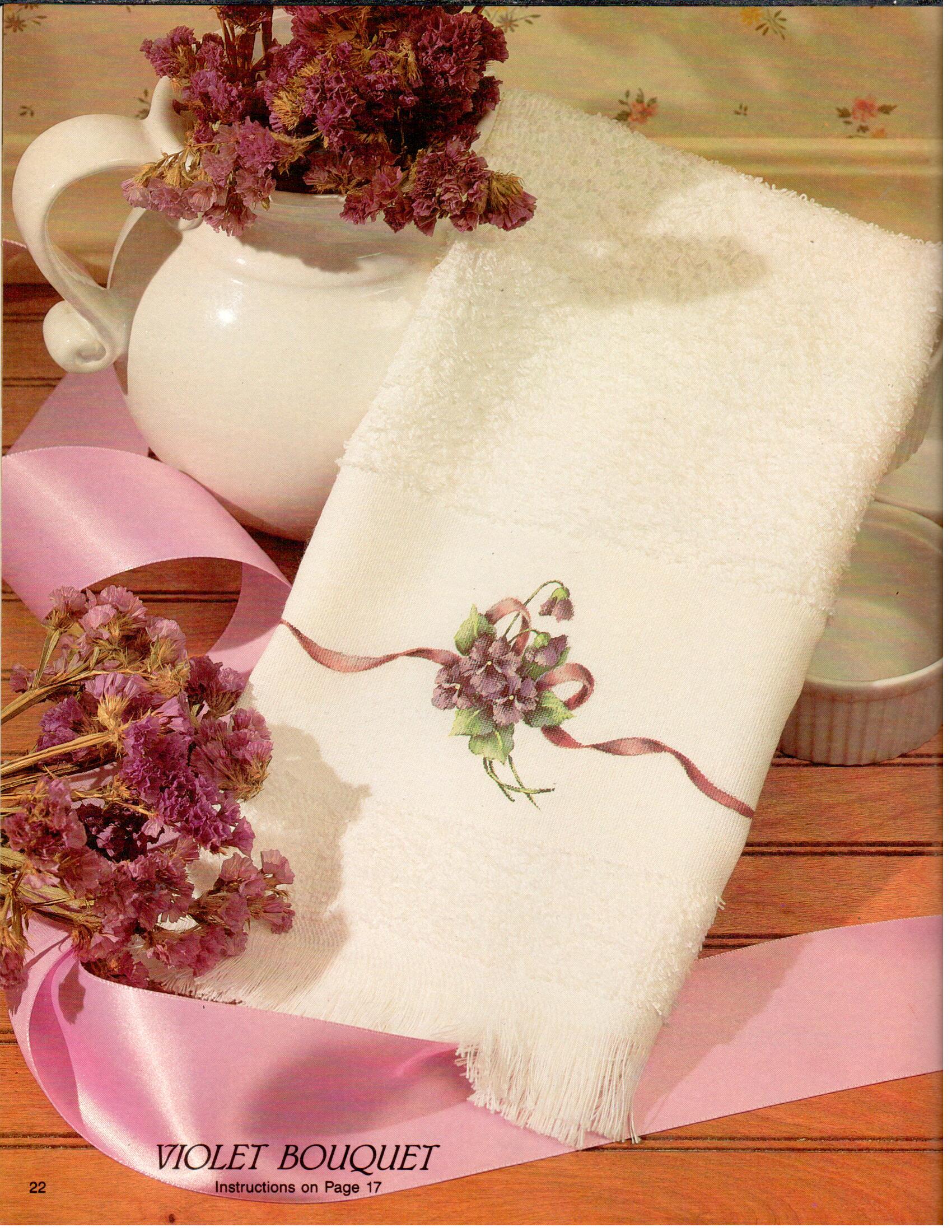 Painted & Pretty Hand Towels - Brenda Jansen - OOP