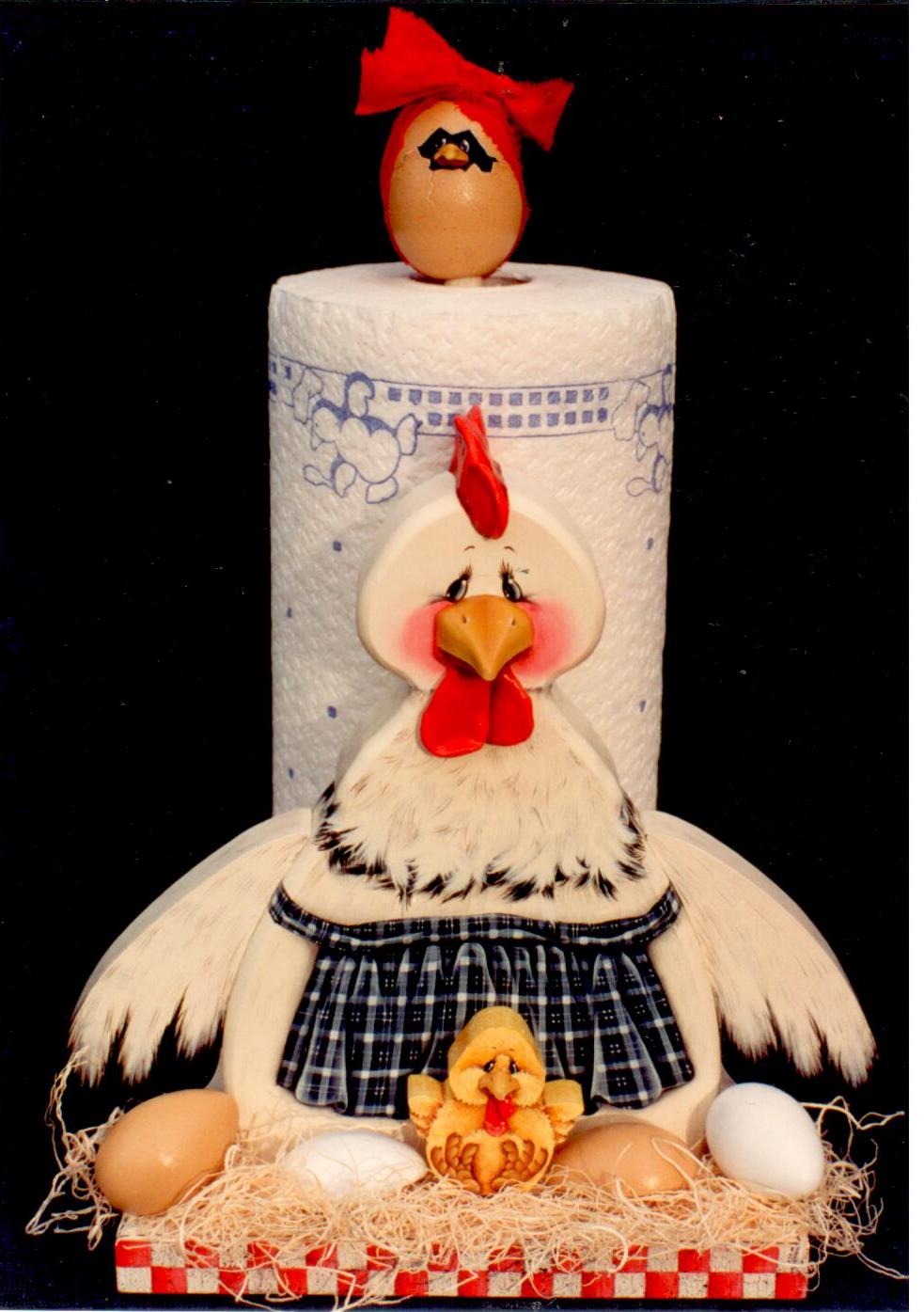 My Lil' Chick-a-Dee Paper Towel Holder - Debbie Mitchell
