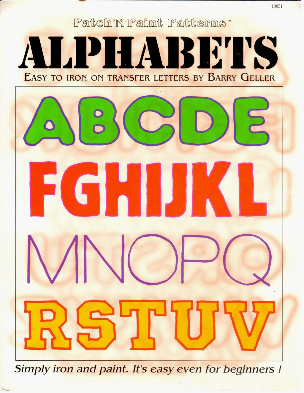 Alphabets Iron On Transfers