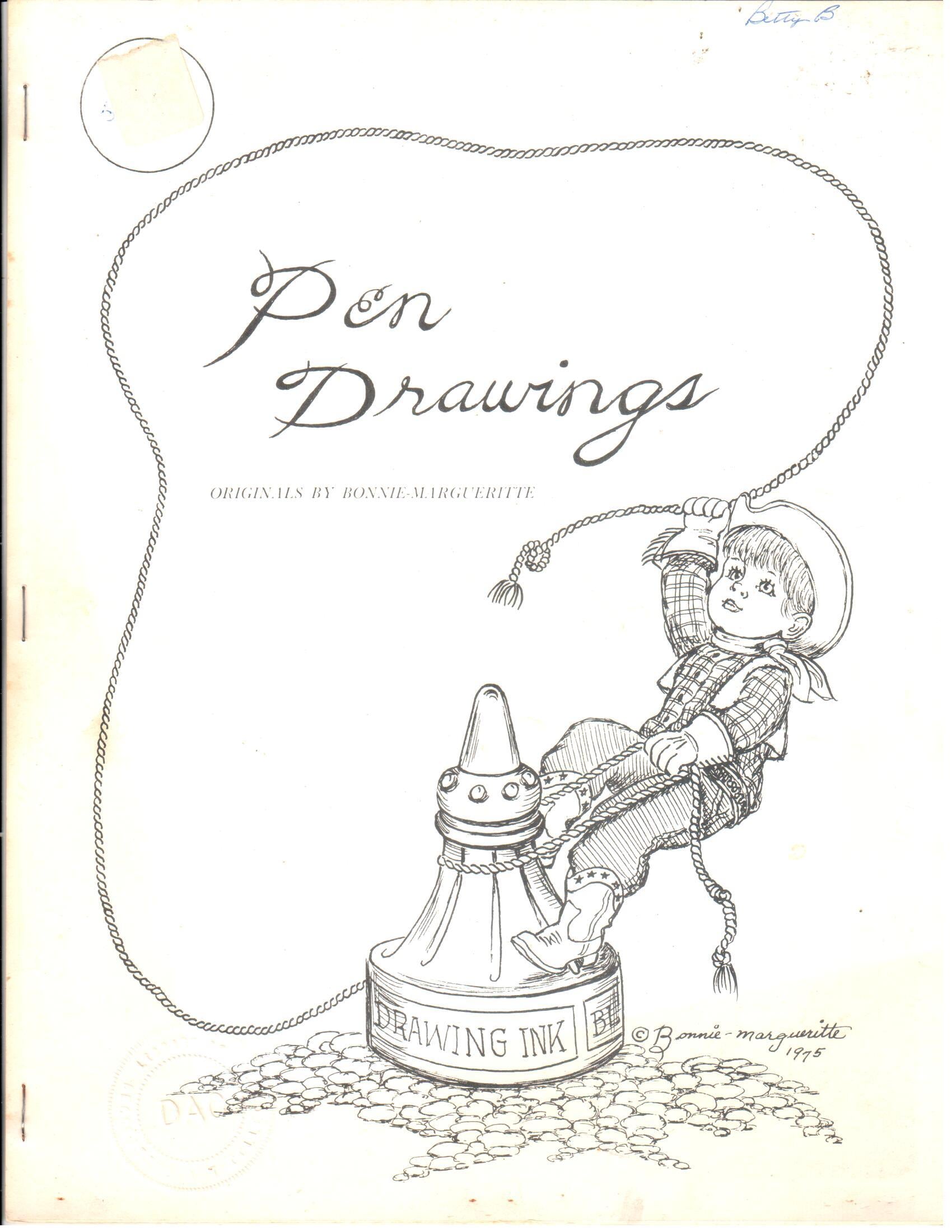 CLEARANCE: Pen Drawings - Bonnie-Margueritte