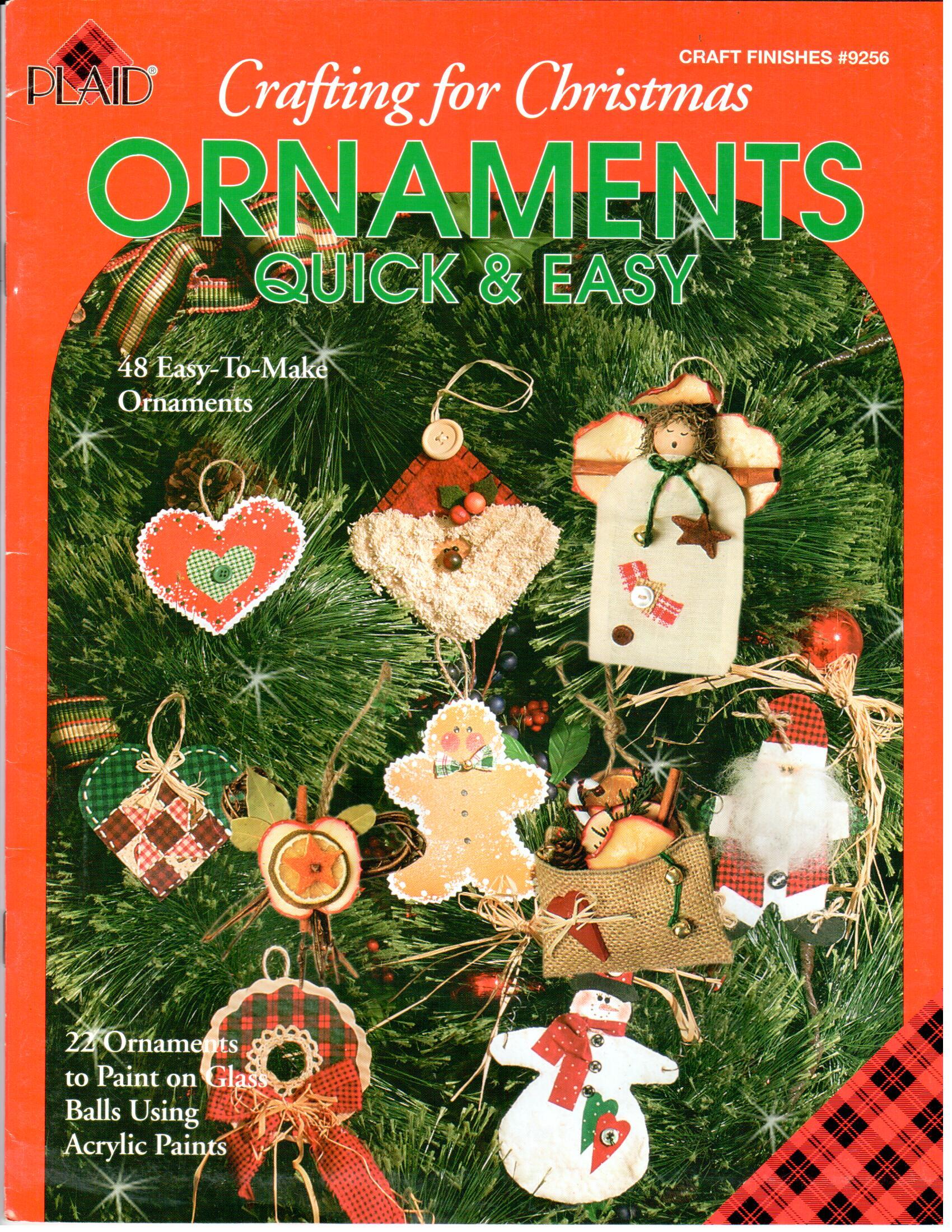 CLEARANCE: Crafting for Christmas Ornaments Quick & Easy - Plaid