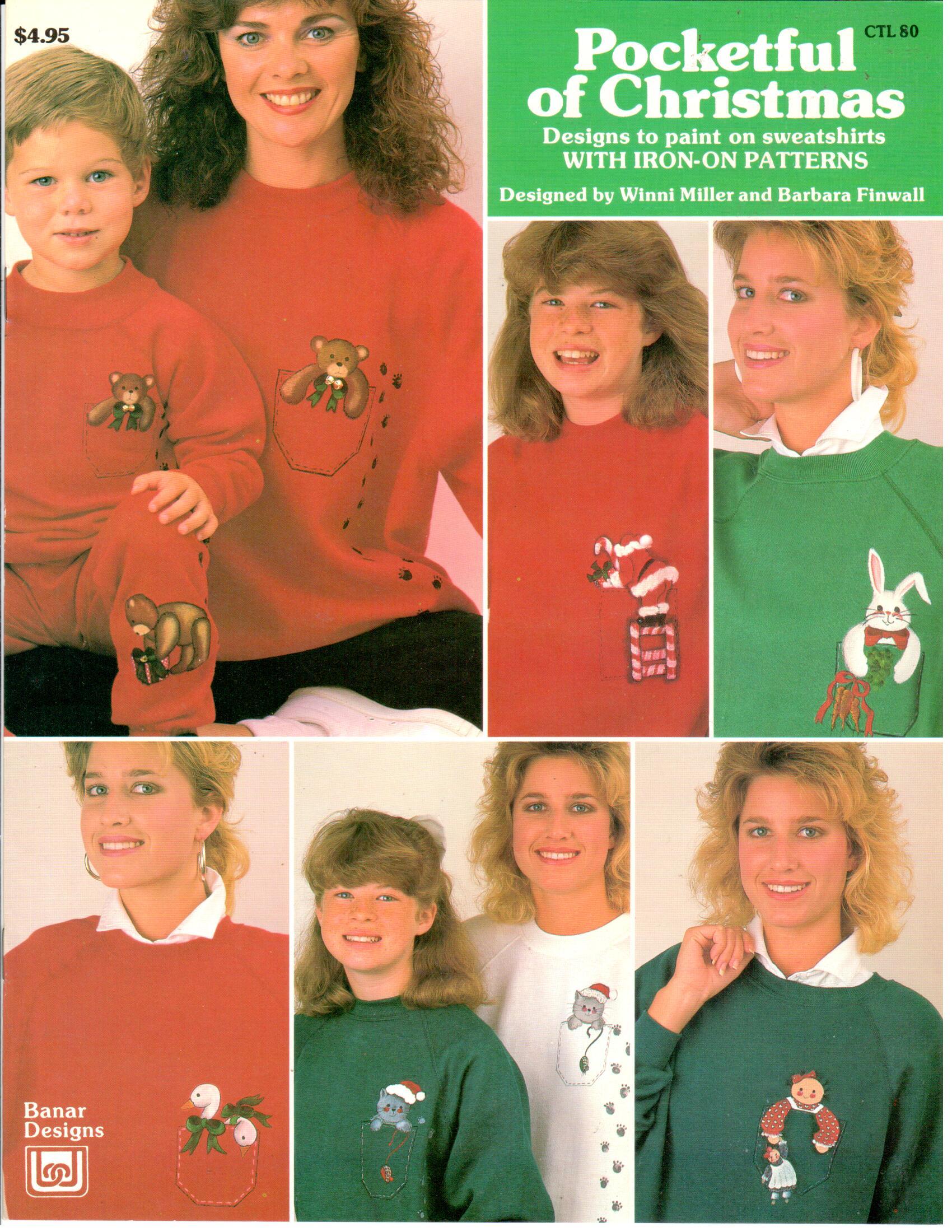 CLEARANCE: Pocketful of Christmas Book 1 - Iron-On Transfers - Winni Miller and Barbara Finwall