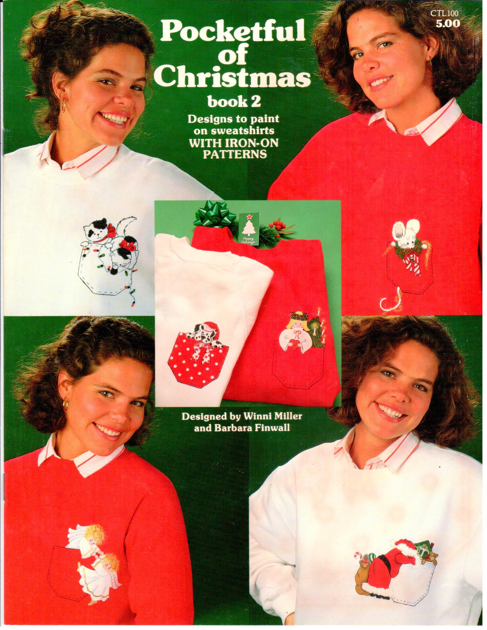 CLEARANCE: Pocketful of Christmas Book 2 - Iron-On Transfers - Winni Miller and Barbara Finwall
