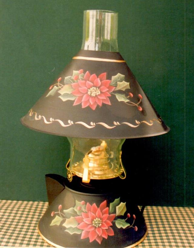 Poinsettias on Tin - Phyllis Tilford