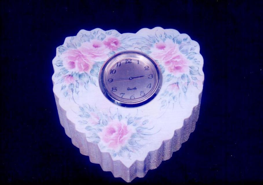 Romantic Heart Clock - Janice Acosta