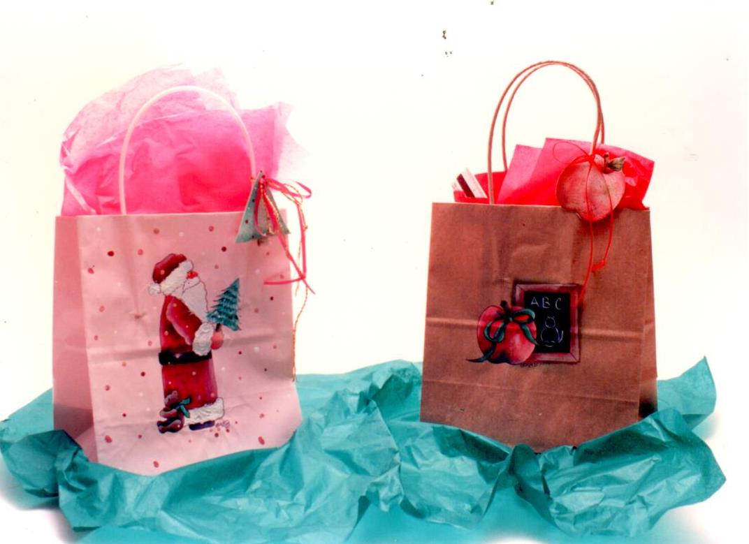 Santa Gift Bag and Teacher Gift Bag - Ursula Wollenberg