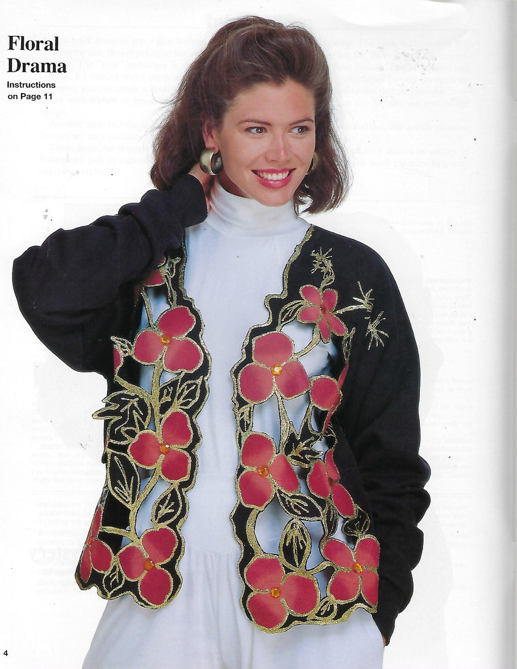Silk Flower Sweat Jackets - Marion Brizendine