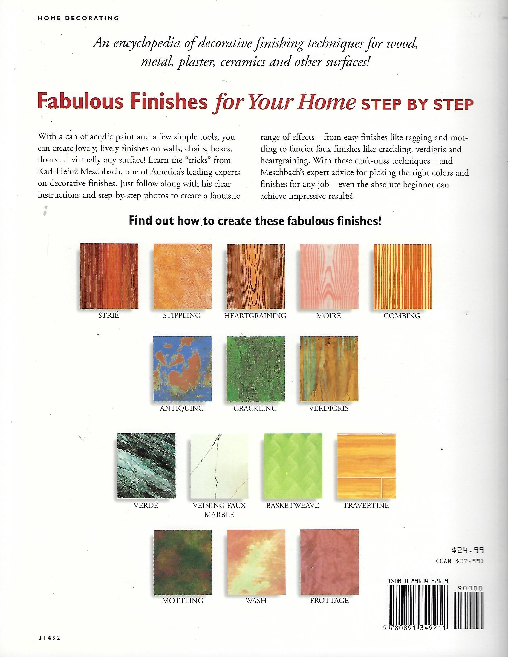 Fabulous Finishes for Your Home - Karl-Heinz Meschbach - OOP