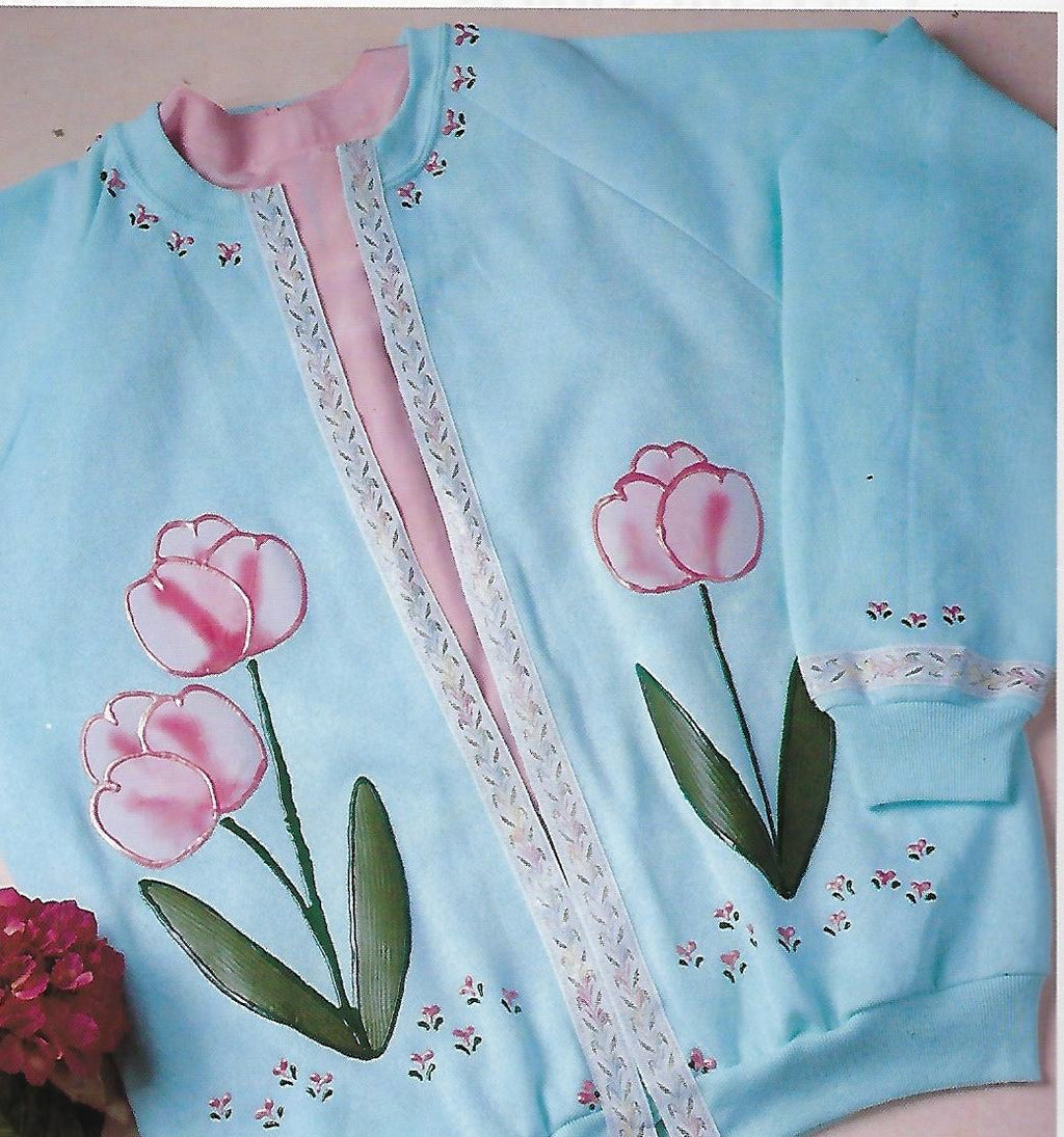 Silk Flower Sweat Jackets - Marion Brizendine