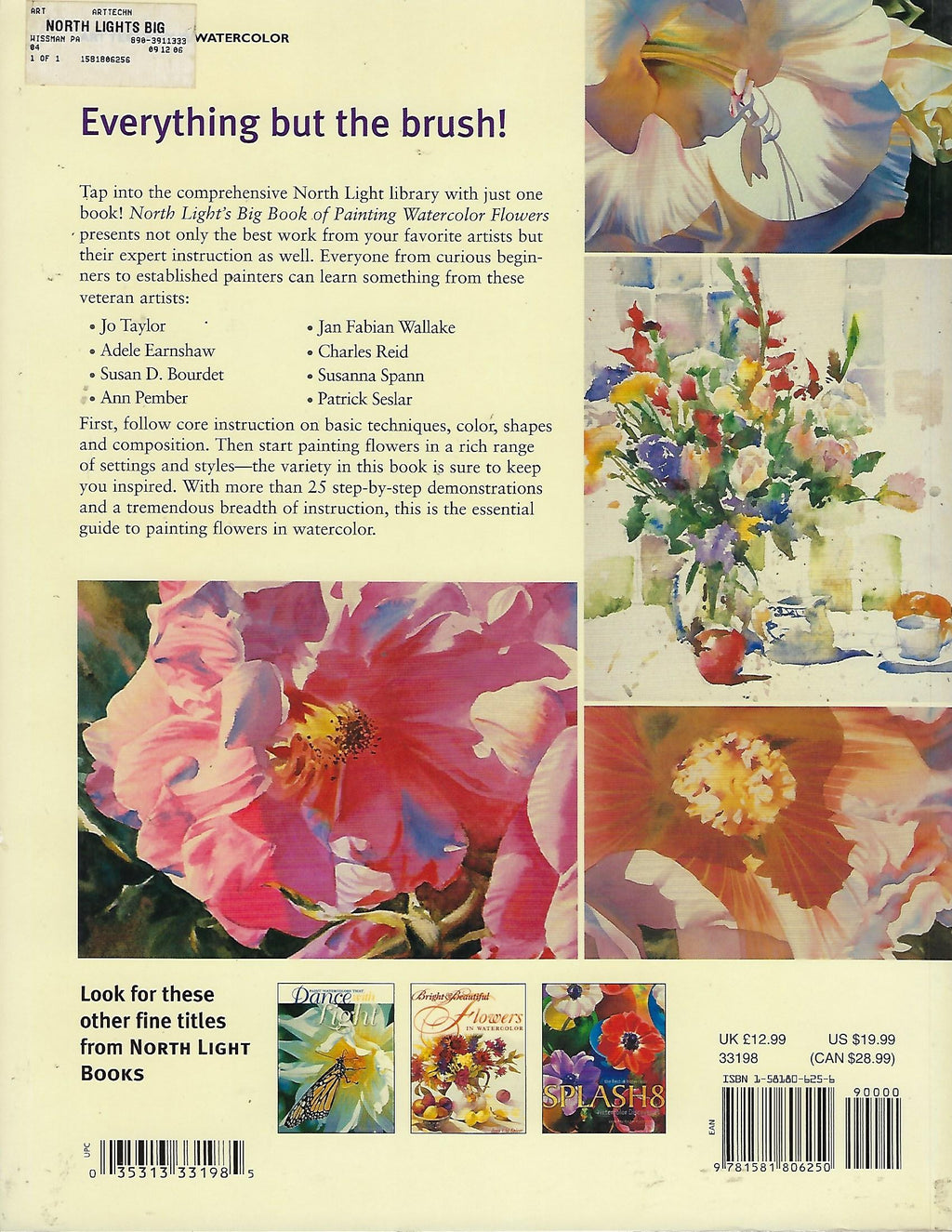 North Light's Big Book Painting Watercolor Flowers - OOP