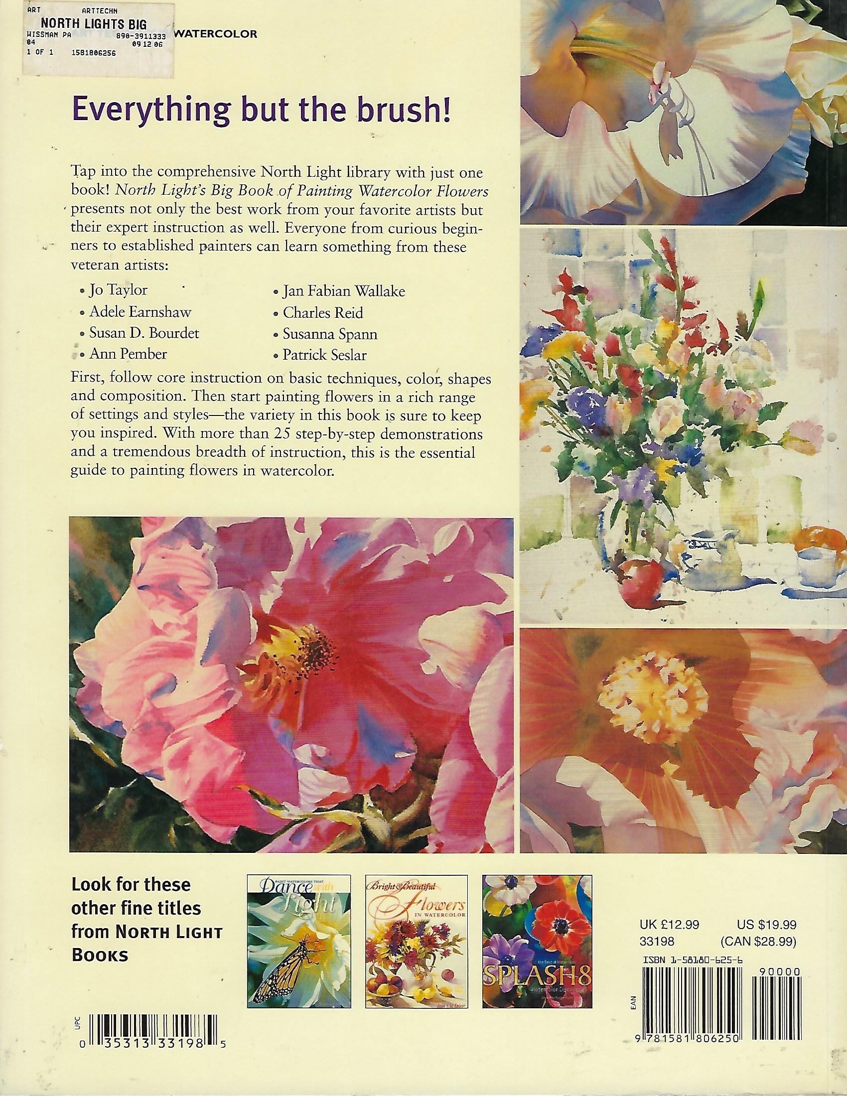 North Light's Big Book Painting Watercolor Flowers - OOP