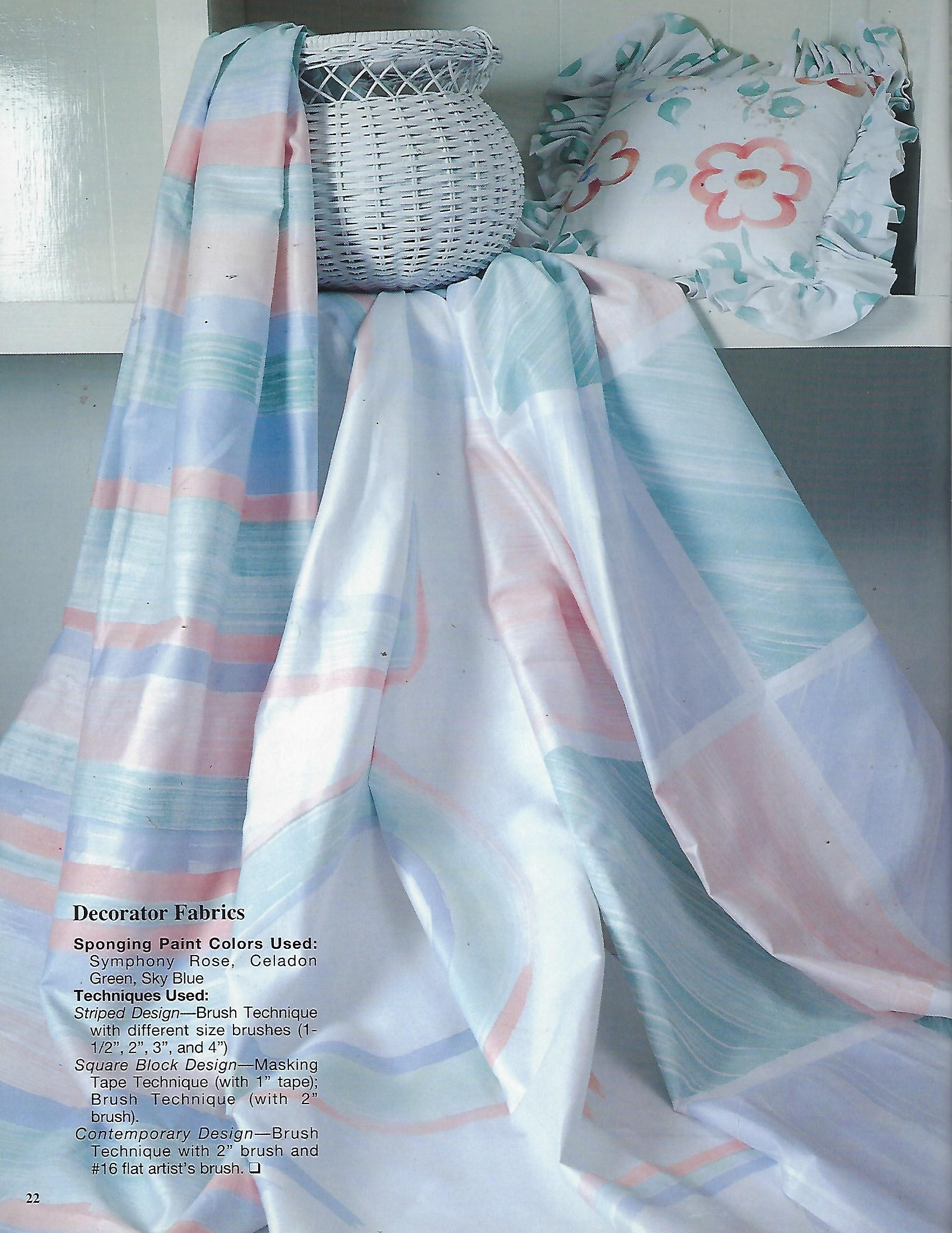 CLEARANCE: French Wash Sponging Patterns for Fabric