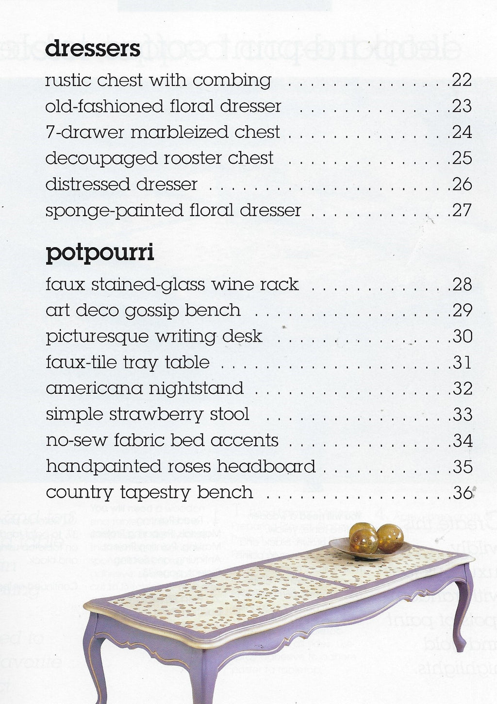 Painted Furniture - Leisure Arts