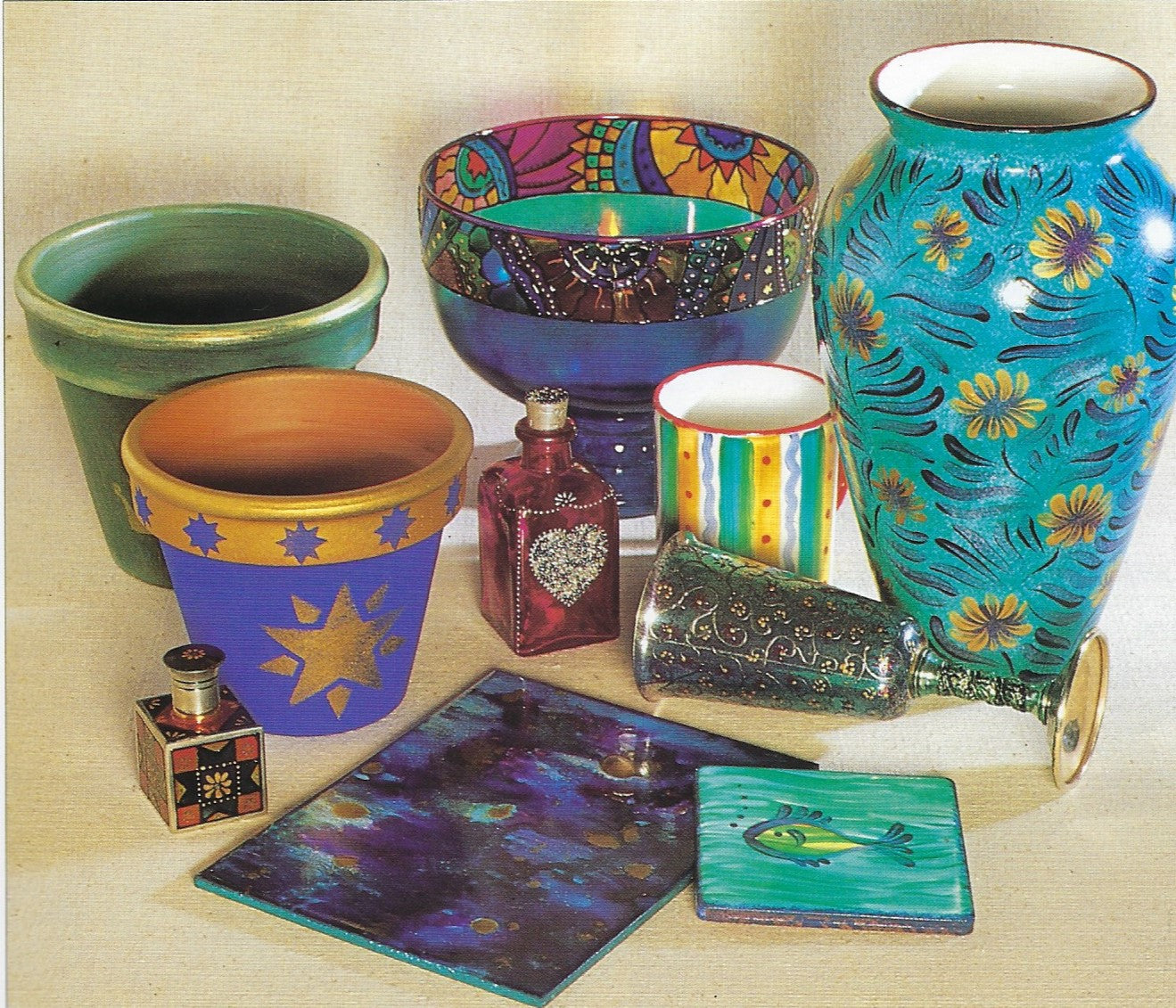 Decorative Painting on Glass, Ceramics & Metal - Judy Balchin