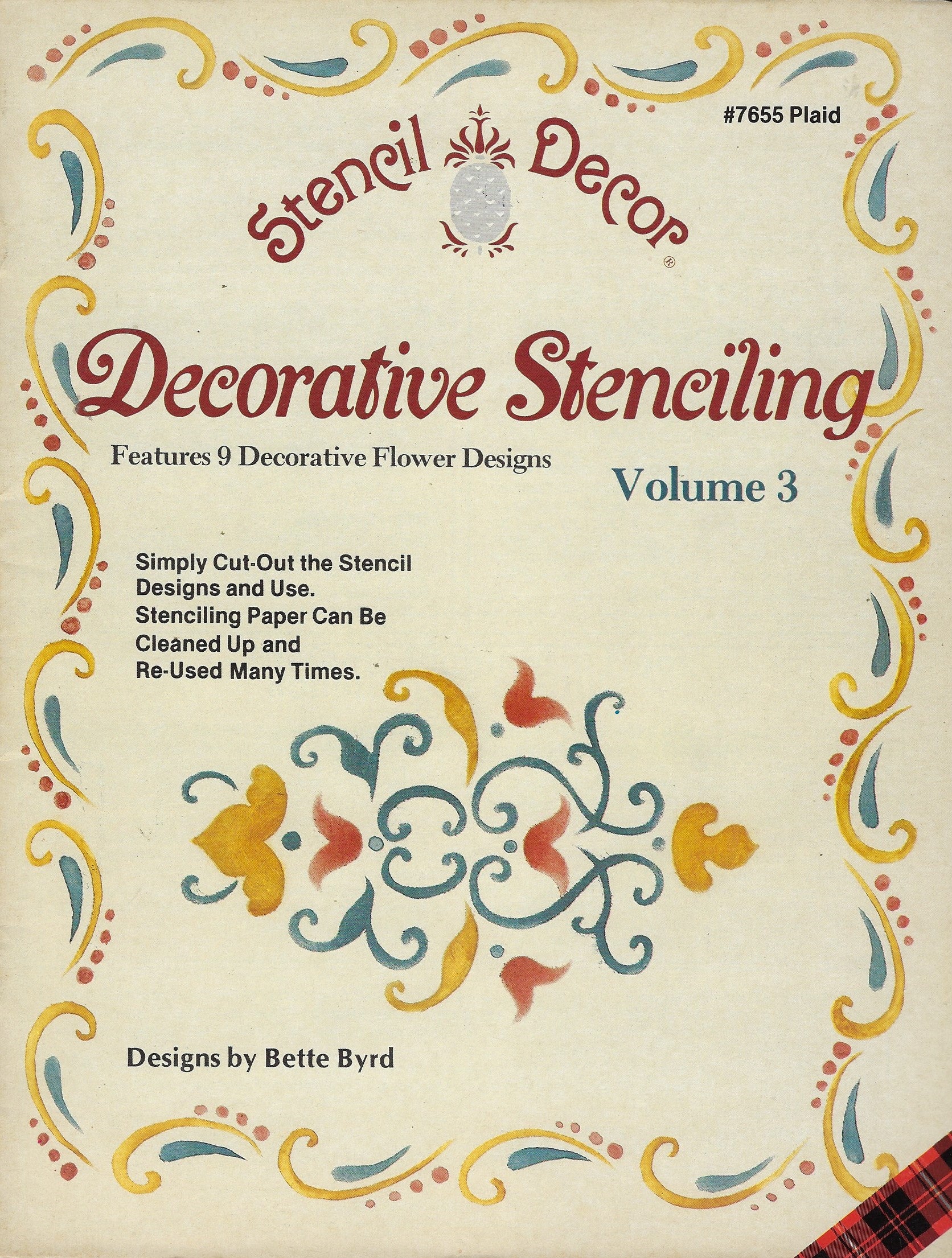 CLEARANCE: Stencil Decor Decorative Stenciling Volume 3 - Bette Byrd