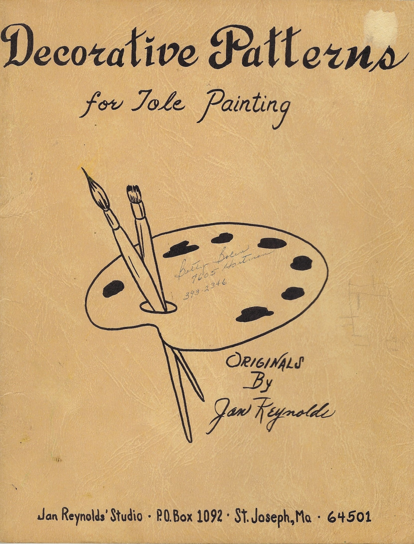 CLEARANCE: Decorative Patterns for Tole Painting Originals by Jan Reynolds