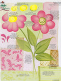 CLEARANCE:  Plaid One Stroke Worksheet 4220A Patchwork Florals/Lilies and Stripes - Donna Dewberry
