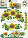 CLEARANCE:  Plaid One Stroke Handpainted Look Decals 1051 Sunflowers