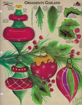 CLEARANCE:  Plaid One Stroke Worksheet Lush Ornaments Garland