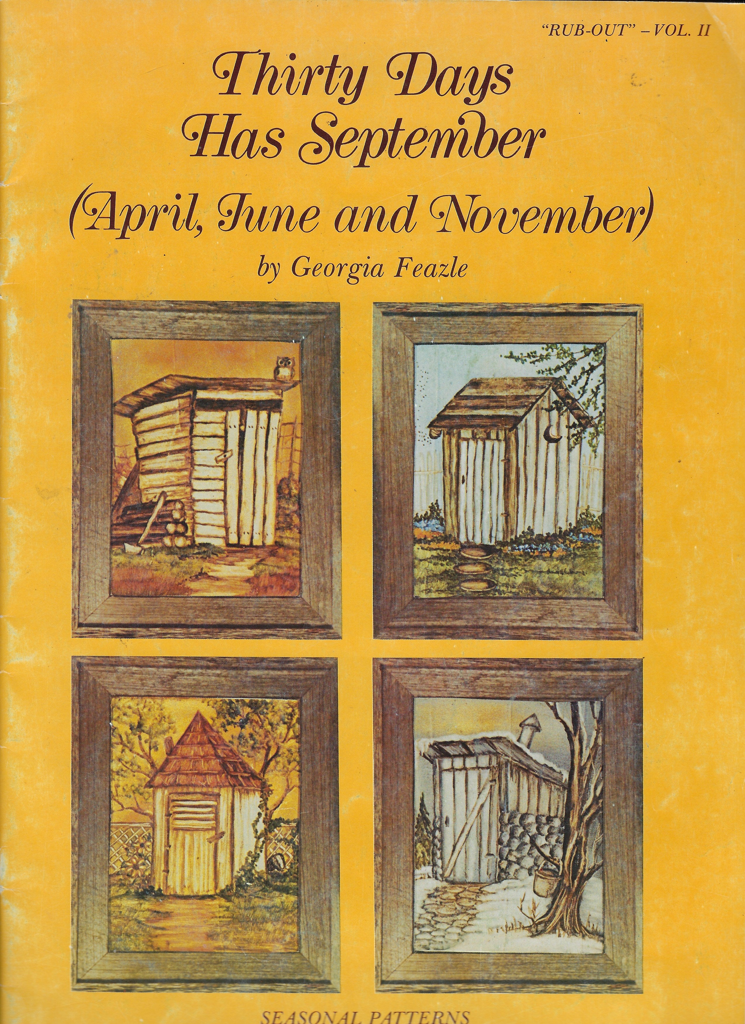 CLEARANCE: Thirty Days Has September "Rub-Out" Vol. II - Georgia Feazle