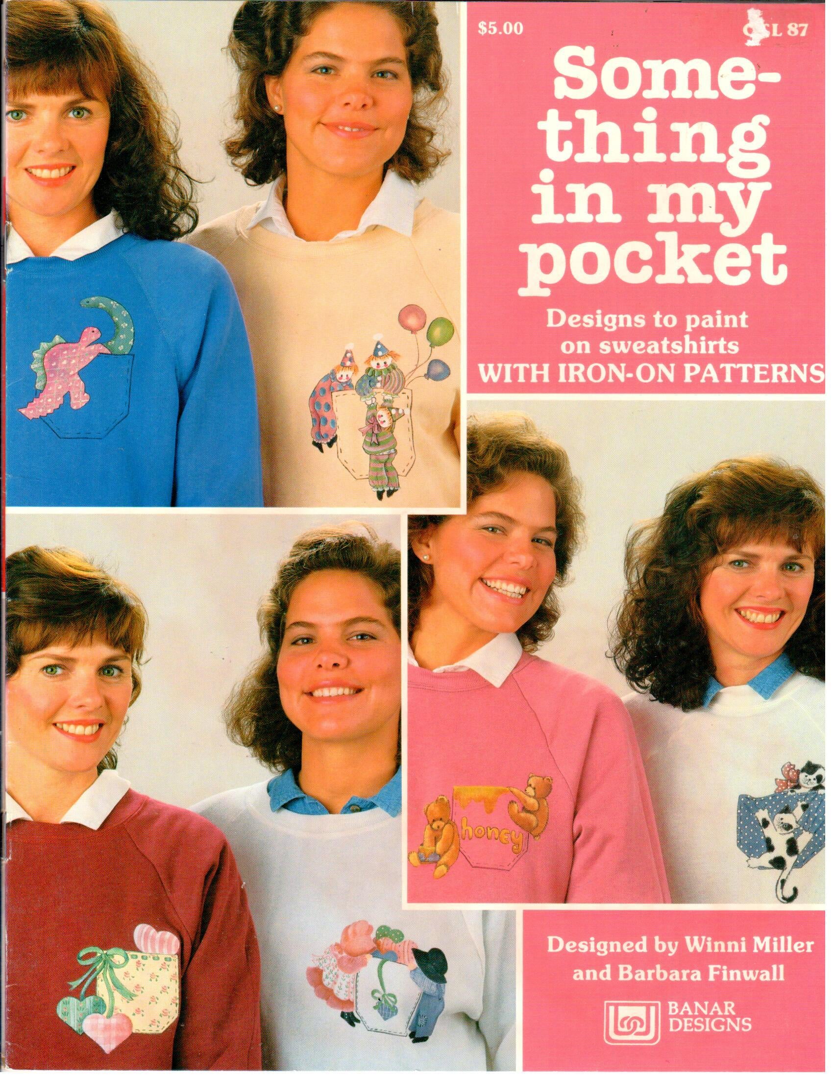 CLEARANCE: Something in My Pocket - Iron-On Transfers - Winni Miller and Barbara Finwall