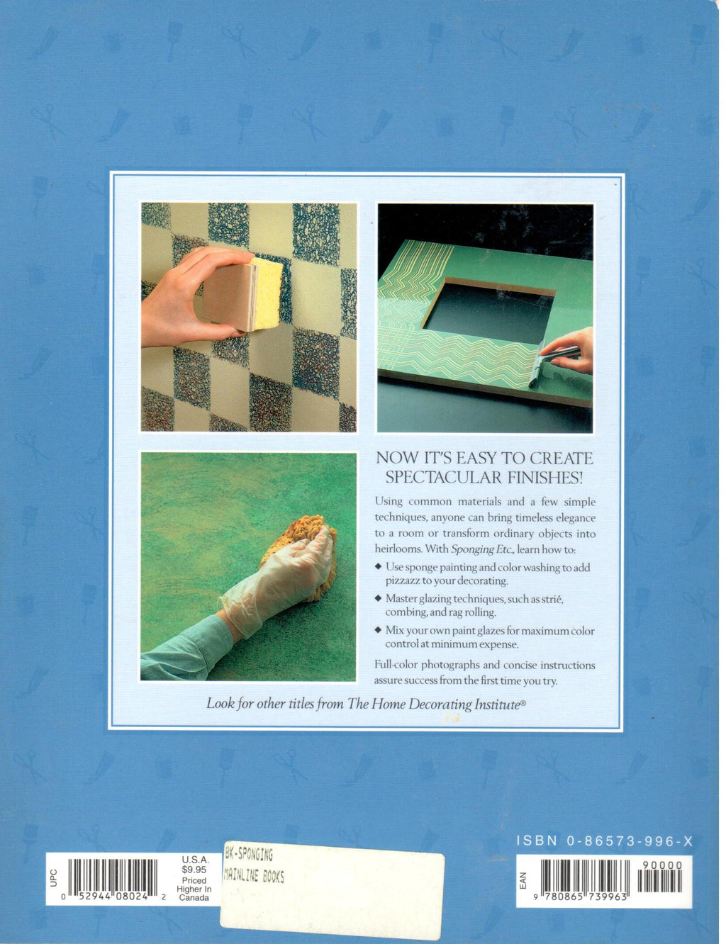 CLEARANCE: Sponging, Etc. - The Home Decorating Institute