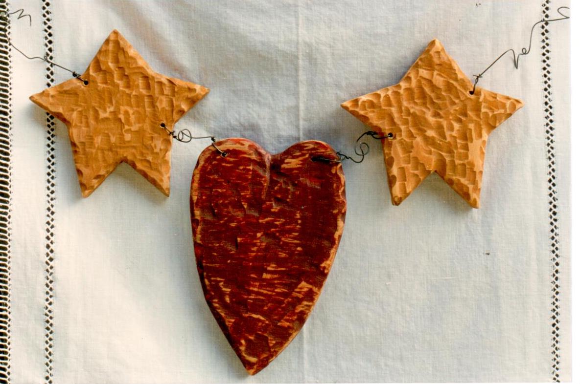 Stars & Heart Garland - Frank & Judy Bielec